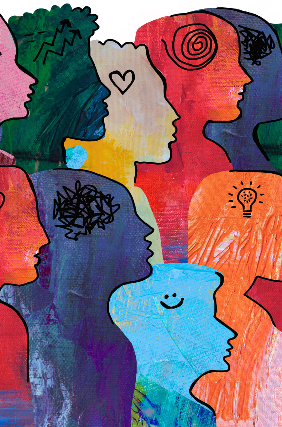 colorful people artwork